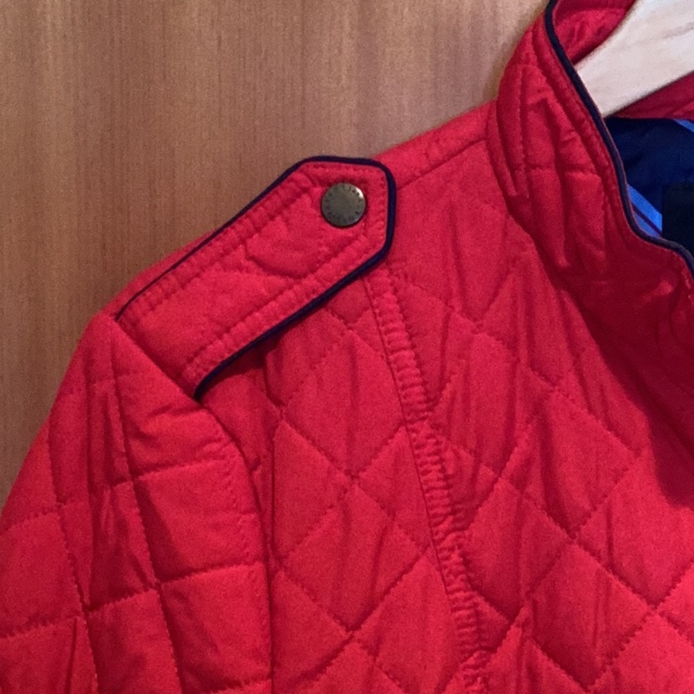 Talbots Red Quilted Puffer Jacket - Picture 3 of 8